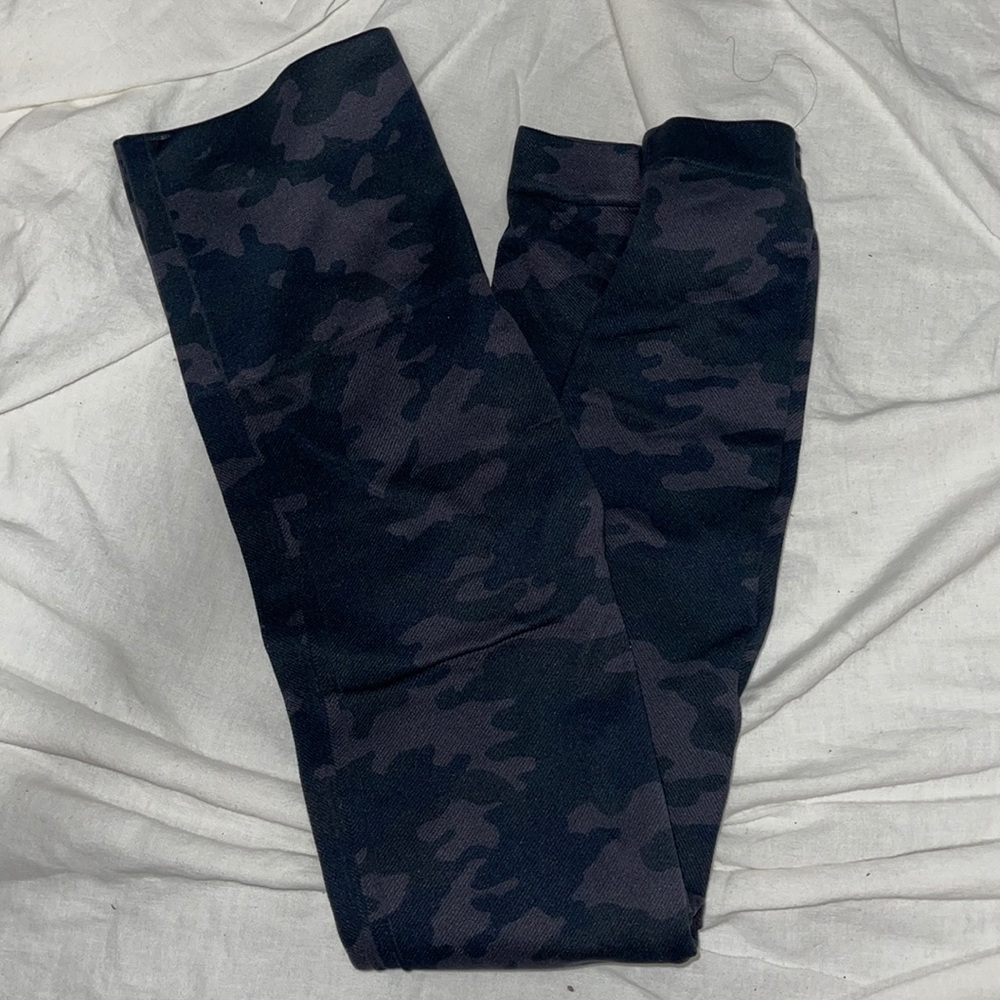 Blue Camo SPANX leggings